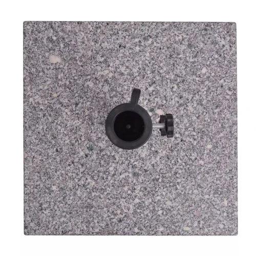 vidaXL Granite Parasol Base Umbrella Holder 20kg with Dual Adapters for Outdoor Patio Use - Parasol
