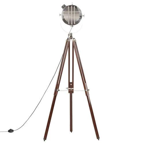 vidaXL Tripod Floor Lamp Solid Mango Wood 180 cm - Lamp