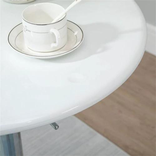 N/A Pneumatic Lift Coffee Bar Table 61 cm Diameter Adjustable Height 76 cm to 97 cm with Swivel Top for Home Bars and Entertaining - Coffee Table