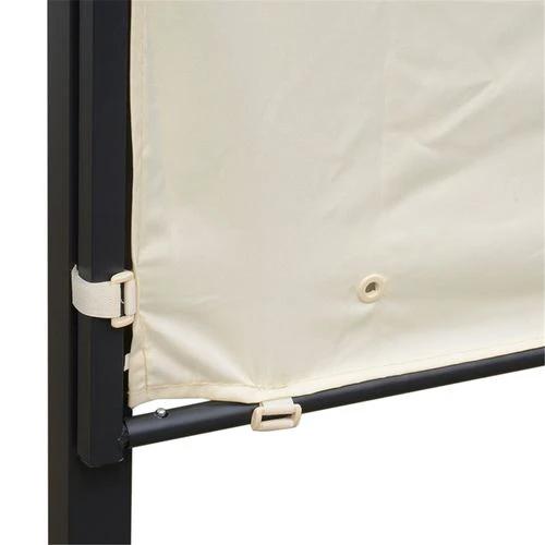 N/A Sturdy Metal Patio Gazebo 300x250 cm with Extendable Canopy for Outdoor Entertainers - Gazebos