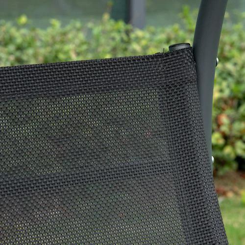 Outsunny 2 Seater Garden Swing Seat Double Bed Adjustable Tilting Canopy, Beige - Hammocks