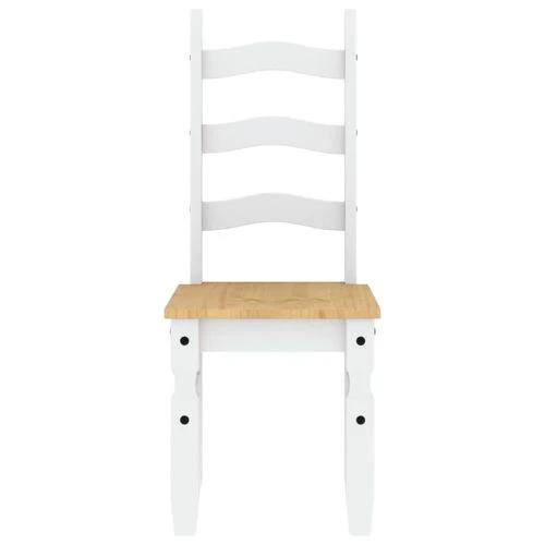 vidaXL Dining Chairs 2 pcs Corona White 42x47x107 cm Solid Wood Pine by vidaXL
