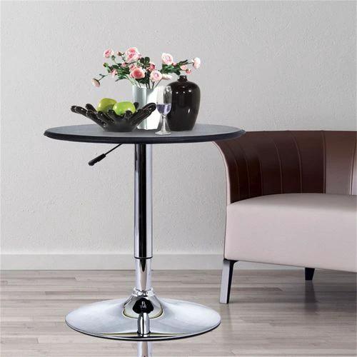 Adjustable Bar Table with 67 to 93 Centimeter Height and 360 Degree Swivel for Modern Kitchens and Dining Areas by N/A