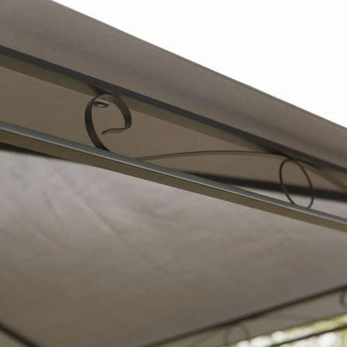 Outsunny 3x3(m) Outdoor Patio Gazebo Steel Canopy Tent Pavilion 2-Tier Roof Top - Gazebos