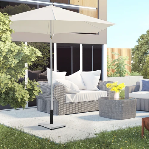 Outsunny 12kg Garden Parasol Base with Adjustable Feet and Tightening Knob for Outdoor Umbrellas by Outsunny