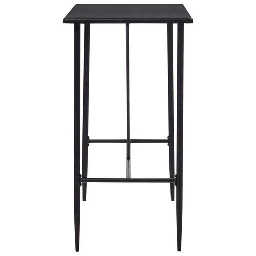 vidaXL vidaXL 5 Piece Bar Set Plastic Black - Dining Set