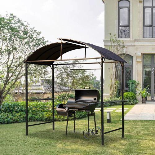 Gazebo Marquee Canopy Awning Shelter Garden Patio BBQ Tent Grill Black by Outsunny