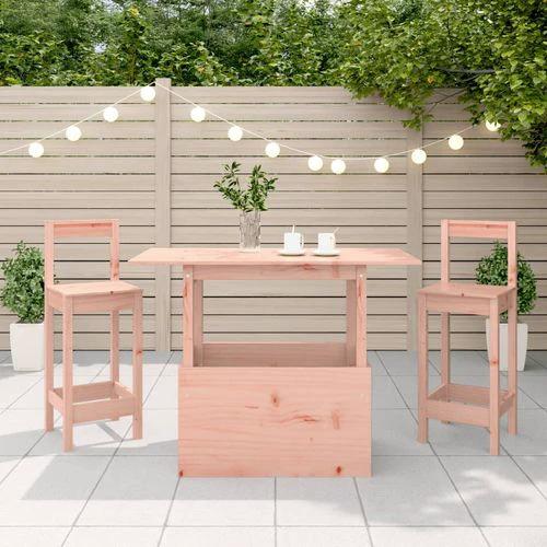 vidaXL vidaXL Garden Table 100x50x75 cm Solid Wood Douglas -