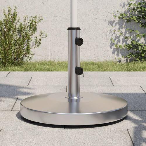 vidaXL vidaXL Parasol Base 25 kg Round with Stainless Steel Shell for Outdoor Umbrellas - Parasol