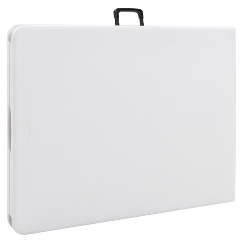 vidaXL Folding Garden Table White 180x72x72 cm HDPE - Garden Table