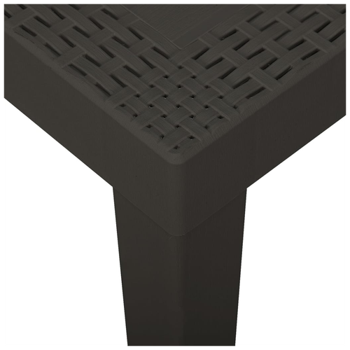 vidaXL Garden Table Anthracite 79x65x72 cm Plastic by vidaXL