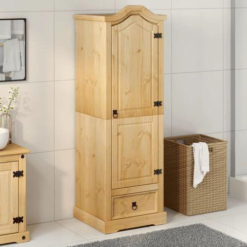 vidaXL Wardrobe Corona 55x52x170 cm Solid Wood Pine by vidaXL
