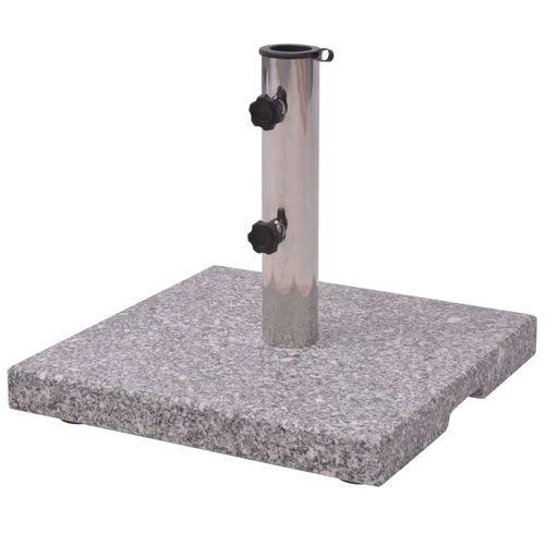 vidaXL Granite Parasol Base Umbrella Holder 20kg with Dual Adapters for Outdoor Patio Use - Parasol