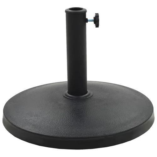 vidaXL Parasol Base Round 10 kg Weather-Resistant Polyresin with Locking Bolt for Outdoor Use by vidaXL