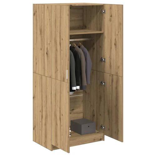 vidaXL Wardrobe Artisan Oak 90x52x200 cm Engineered Wood by vidaXL