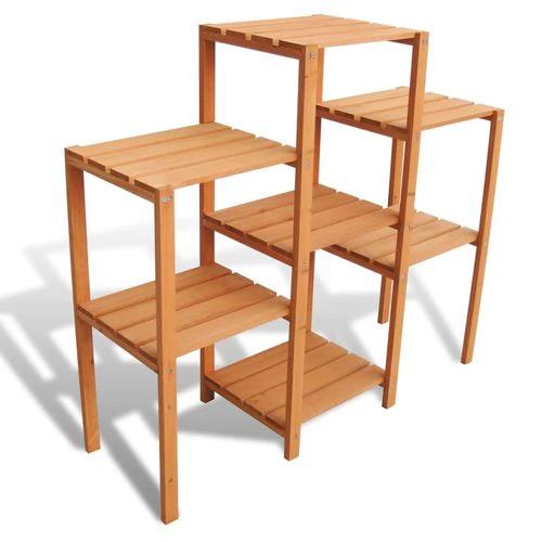 vidaXL Garden Plant Stand 97x31x87 cm Solid Fir Wood - Planters
