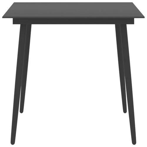 vidaXL 5 Piece Garden Dining Set Black - Garden Set