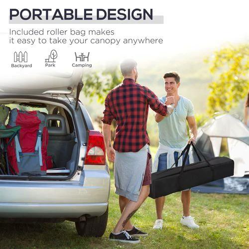 Outsunny Outsunny 3x3(m) Pop Up Gazebo Marquee Tent for Garden w/ Carry Bag Grey - Gazebos