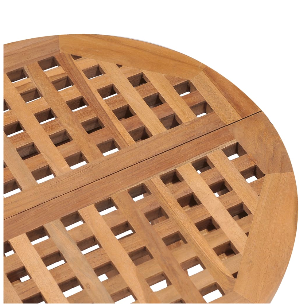 Folding Garden Table vidaXL 50x50x50 cm Solid Teak Wood by vidaXL