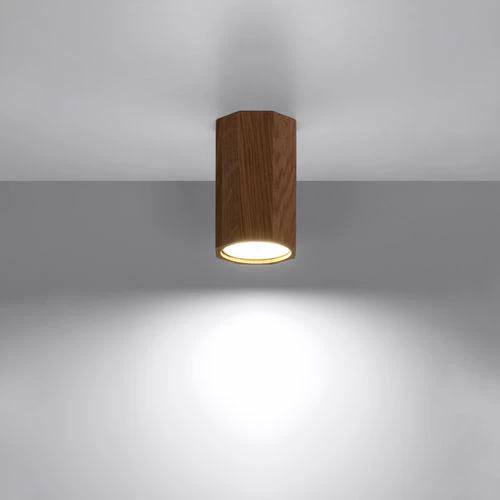 Ceiling lamp wood Zake Scandinavian Design GU10 by Sollux Lighting