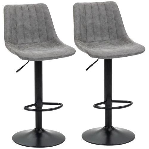 N/A Stylish Adjustable Bar Stools Set of Two with Solid Metal Frame and Comfortable High Back for Modern Kitchens and Dining Areas -