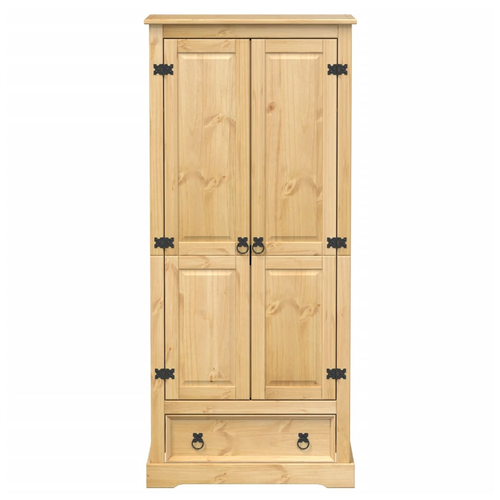 vidaXL Wardrobe Corona 76x50x170 cm Solid Wood Pine by vidaXL