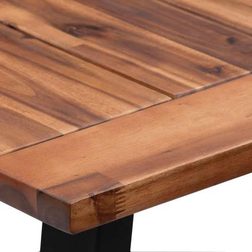vidaXL Dining Table Solid Acacia Wood 180x90 cm - Dining Table