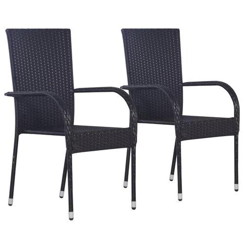 vidaXL vidaXL 3 Piece Garden Dining Set with Glass Top for Stylish Outdoor Dining - Garden Set