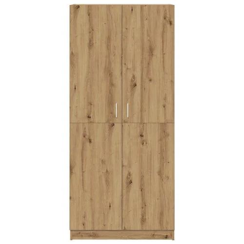 vidaXL Wardrobe Artisan Oak 90x52x200 cm Engineered Wood by vidaXL