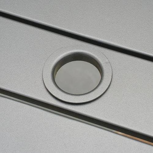 Outsunny Garden Table with Parasol Hole for Four, Slatted Metal Plate Top by Outsunny