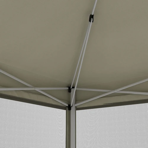 Outsunny 3x3m Pop Up Gazebo with Mesh Walls for Outdoor Events and Backyard Gatherings by Outsunny