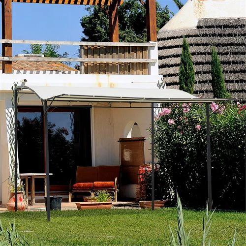 N/A Sturdy Metal Patio Gazebo 300x250 cm with Extendable Canopy for Outdoor Entertainers - Gazebos
