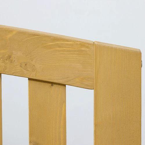 2 Person Garden Bench Wooden Outdoor Furniture with Armrest Orange by Outsunny