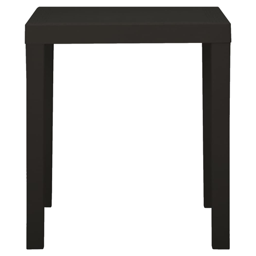 vidaXL Garden Table Anthracite 79x65x72 cm Plastic by vidaXL