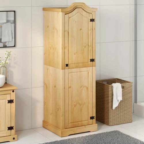 vidaXL Wardrobe Corona 55x52x170 cm Solid Wood Pine by vidaXL
