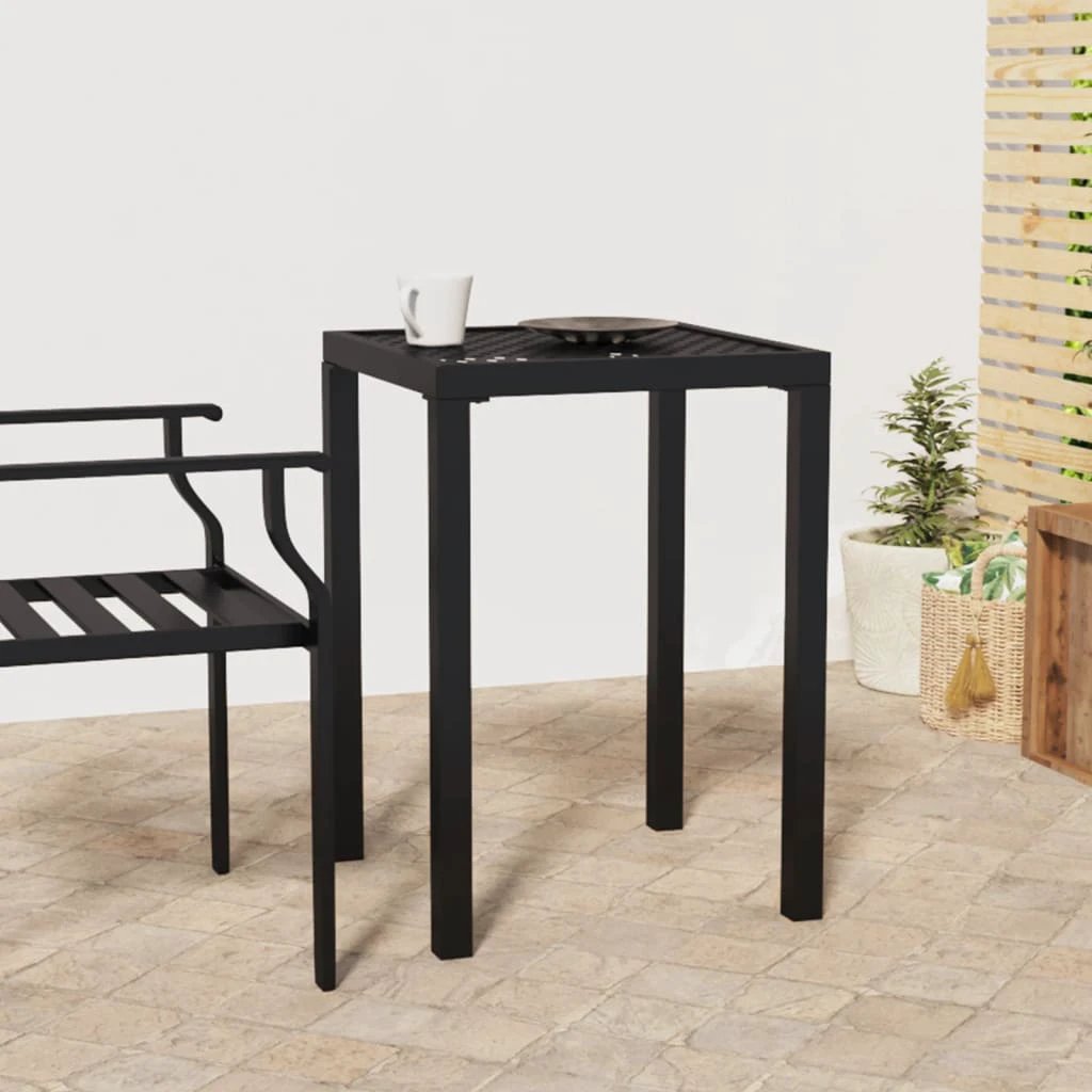 vidaXL Garden Table Anthracite 50x50x72 cm Steel by vidaXL