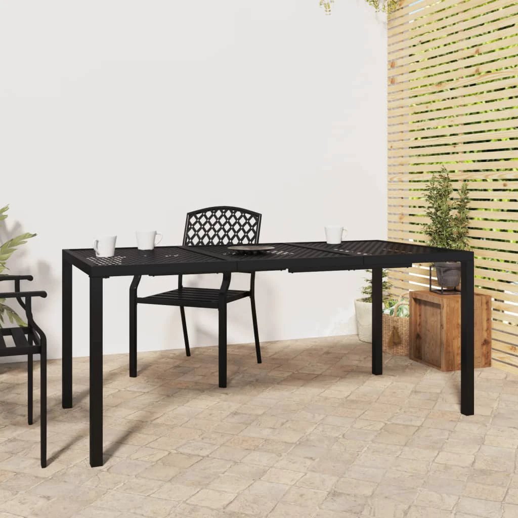 vidaXL Garden Table Anthracite 50x50x72 cm Steel by vidaXL