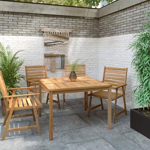 vidaXL Garden Table 80x80x77 cm Solid Teak Wood -