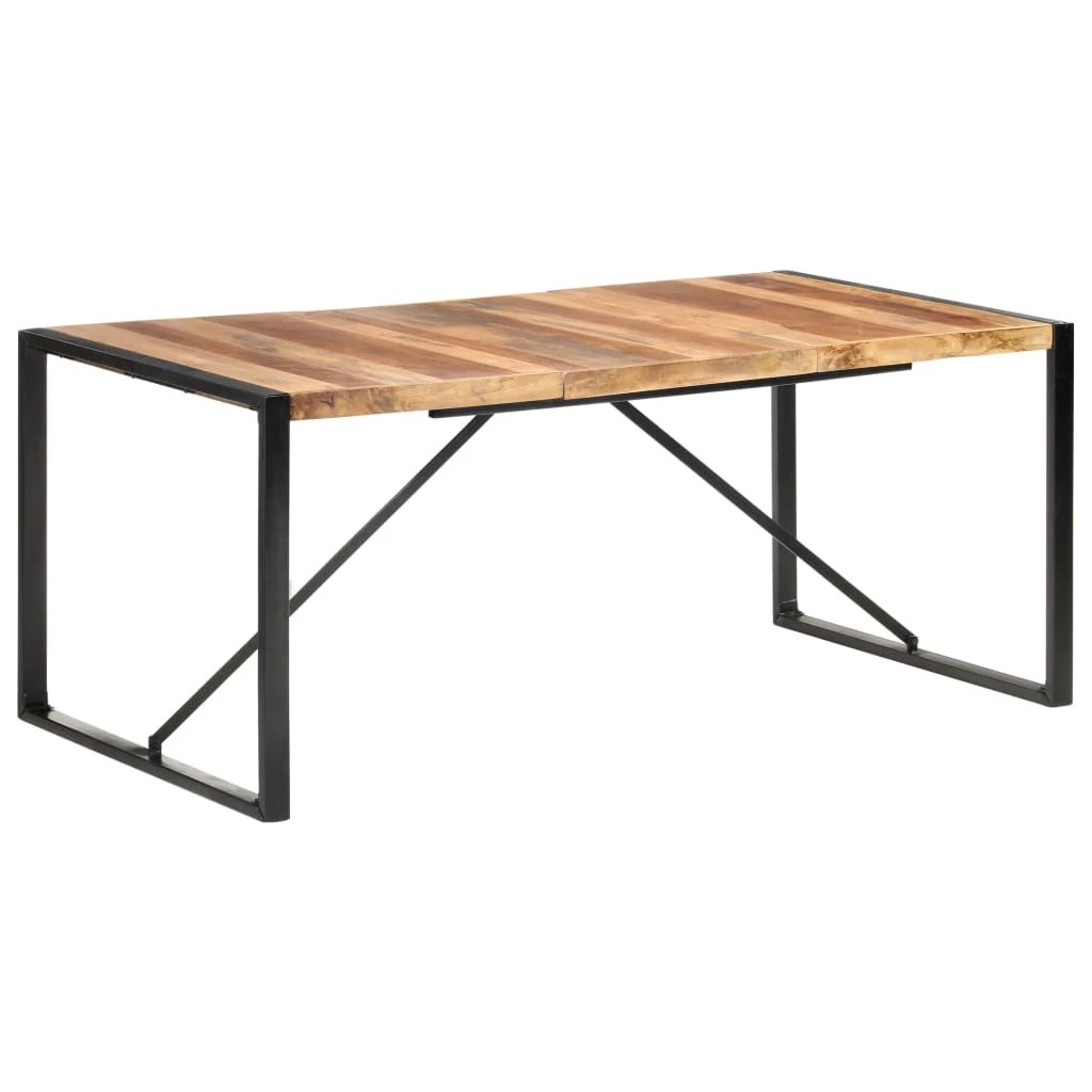 vidaXL vidaXL Dining Table 120x60x75 cm Solid Wood with Sheesham Finish -