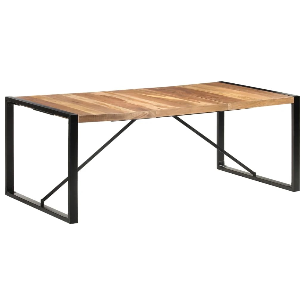 vidaXL vidaXL Dining Table 120x60x75 cm Solid Wood with Sheesham Finish -