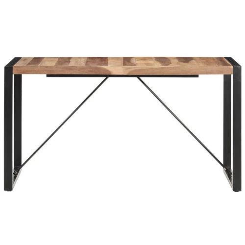 vidaXL Dining Table 120x60x75 cm Solid Wood with Sheesham Finish by vidaXL