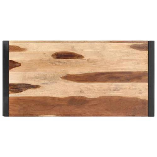 vidaXL vidaXL Dining Table 120x60x75 cm Solid Wood with Sheesham Finish -