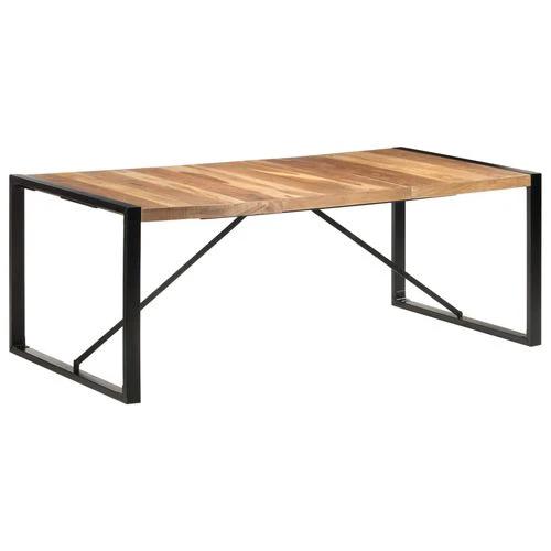 vidaXL Dining Table 120x60x75 cm Solid Wood with Sheesham Finish by vidaXL
