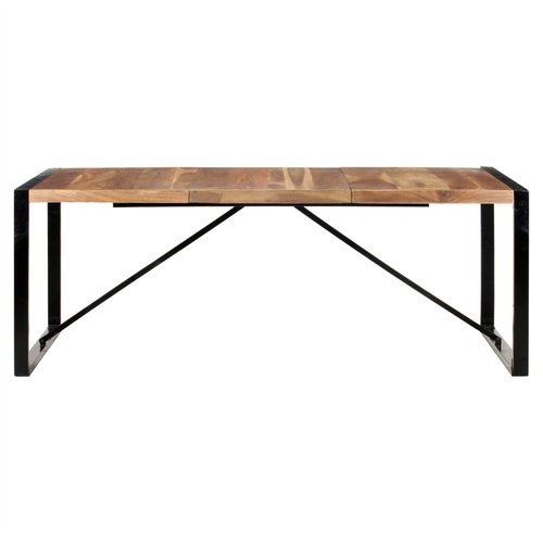 vidaXL Dining Table 120x60x75 cm Solid Wood with Sheesham Finish by vidaXL