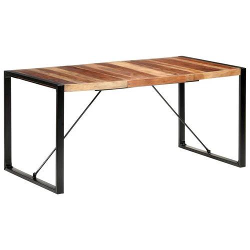 vidaXL Dining Table 120x60x75 cm Solid Wood with Sheesham Finish by vidaXL