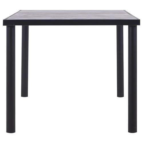 vidaXL vidaXL Dining Table Black and Concrete Grey 120x60x75 cm MDF -