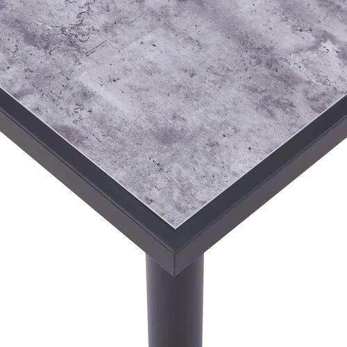 vidaXL vidaXL Dining Table Black and Concrete Grey 120x60x75 cm MDF -