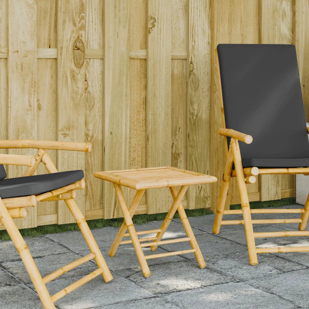vidaXL Folding Garden Table 45x45x45 cm Bamboo by vidaXL