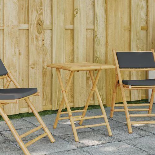 vidaXL Folding Garden Table 45x45x45 cm Bamboo by vidaXL