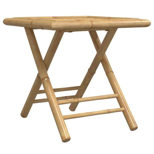 vidaXL Folding Garden Table 45x45x45 cm Bamboo by vidaXL